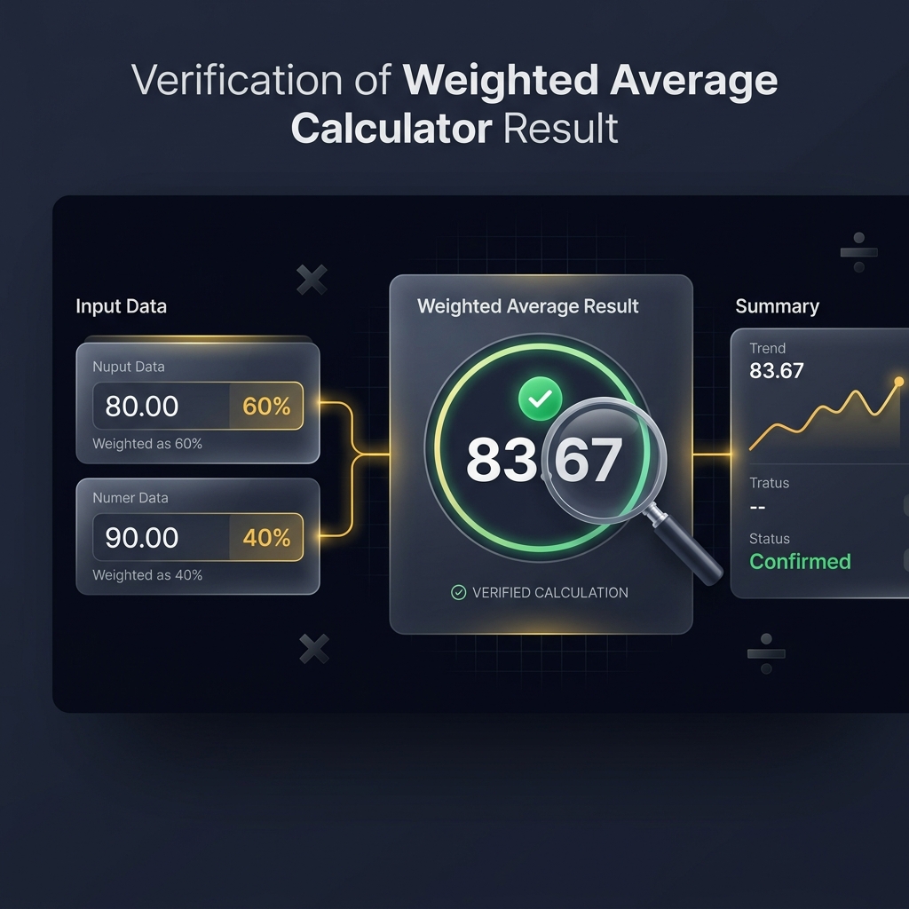 How to Check If Your Weighted Average Calculator Result Is Correct