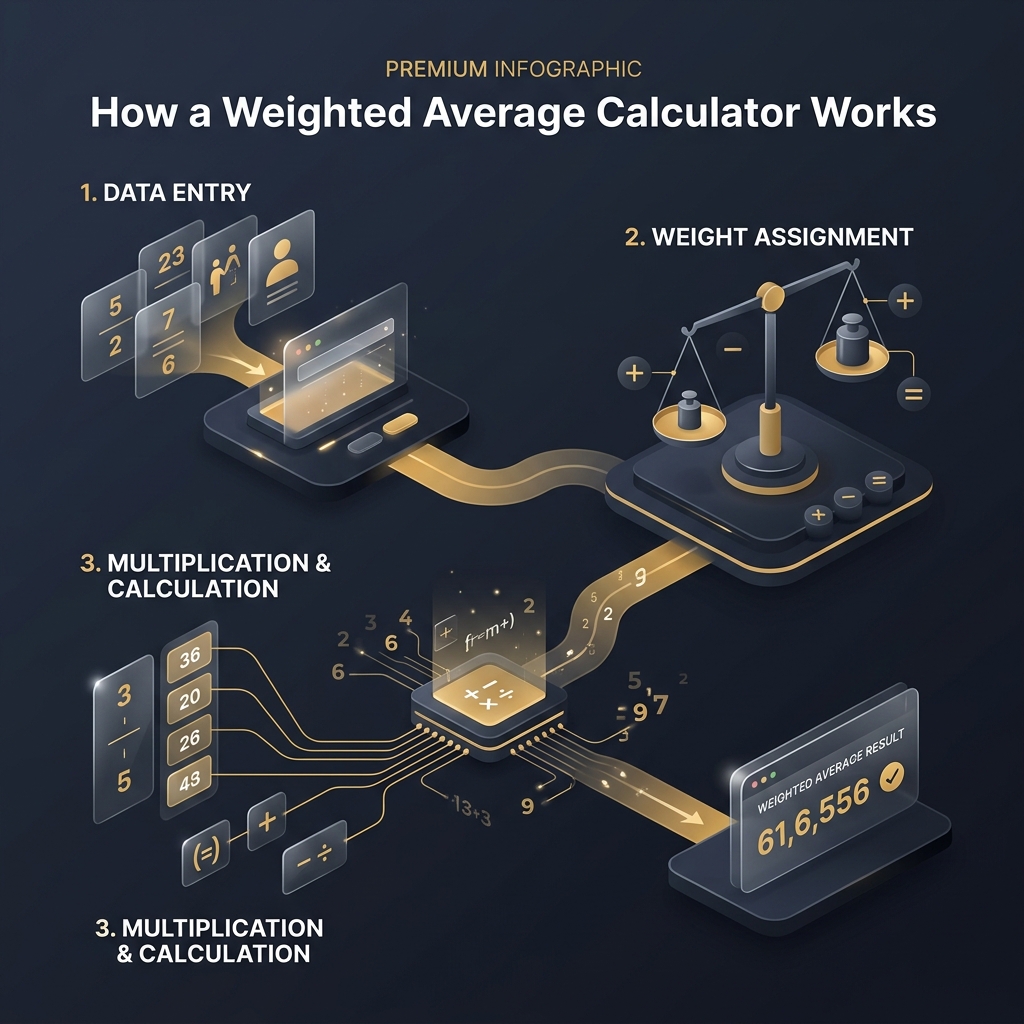 How Does a Weighted Average Calculator Work?