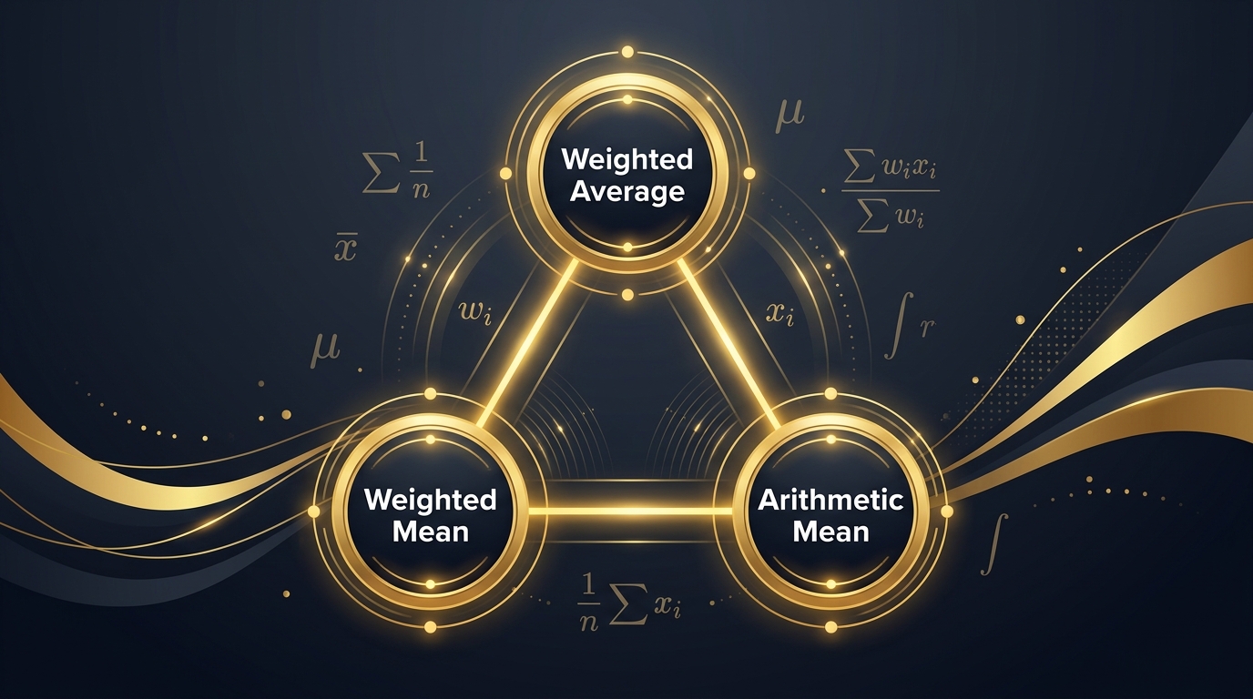 Weighted Average vs Weighted Mean vs Arithmetic Mean